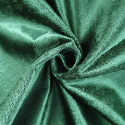 Premium Velvet 90"x132" Rectangle Tablecloth Hunter Emerald Green - Reusable Soft & Seamless Table Cover