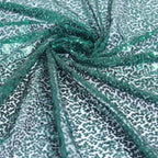 54"x4 Yards Hunter Emerald Green Sequin Fabric Bolt, Sparkly DIY Craft Fabric Roll
