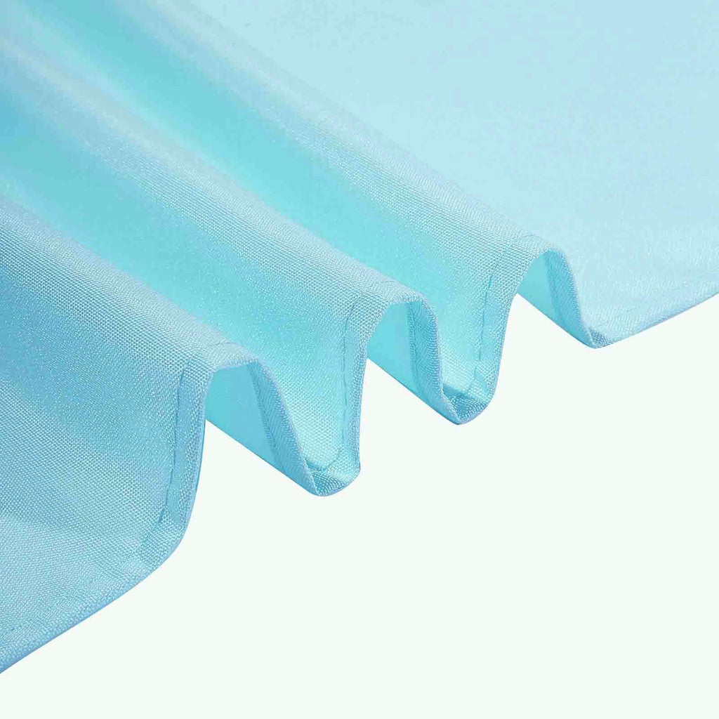 Polyester Square 90"x90" Tablecloth Light Blue - Wrinkle-Resistant & Durable Table Cover