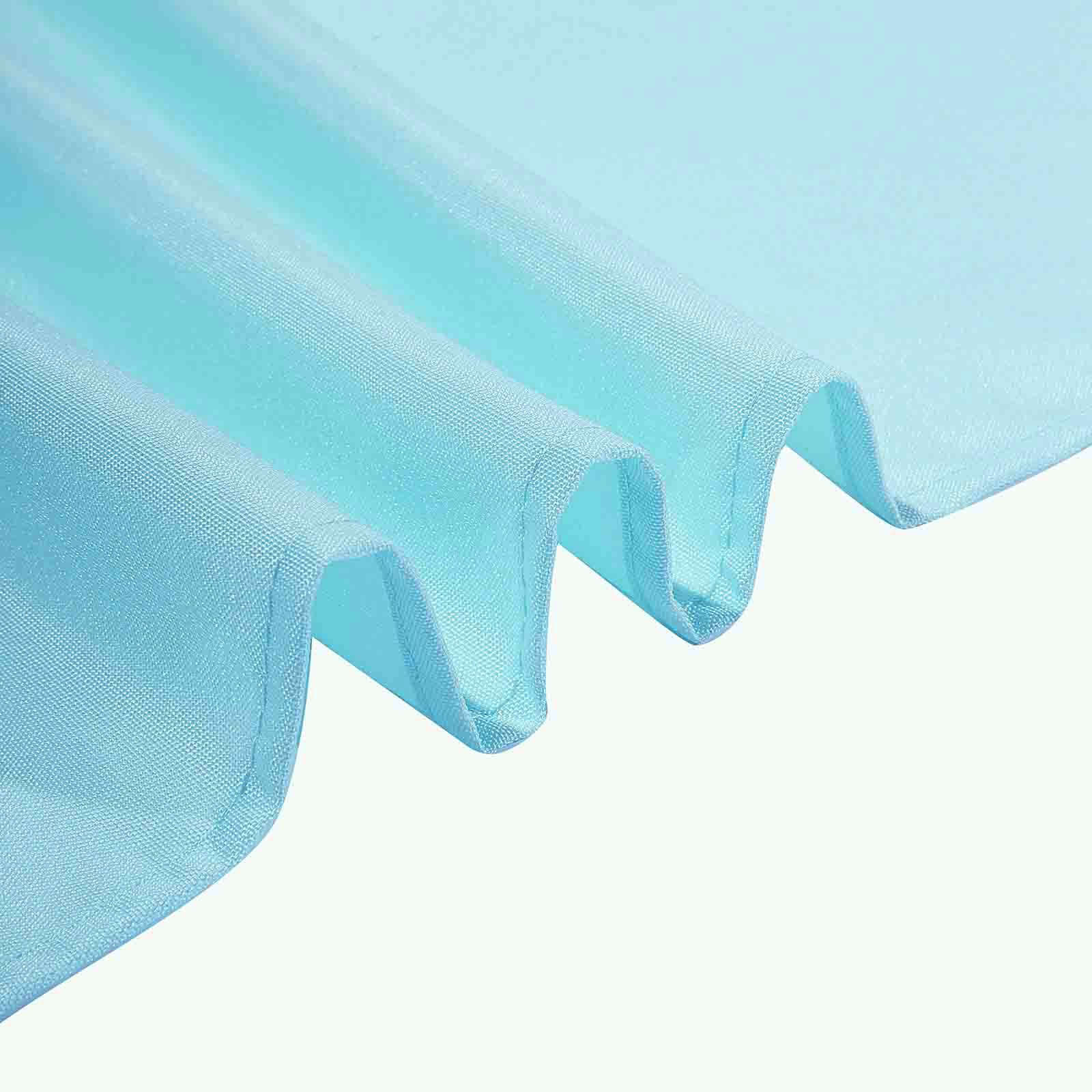 Polyester Square 90"x90" Tablecloth Light Blue - Wrinkle-Resistant & Durable Table Cover