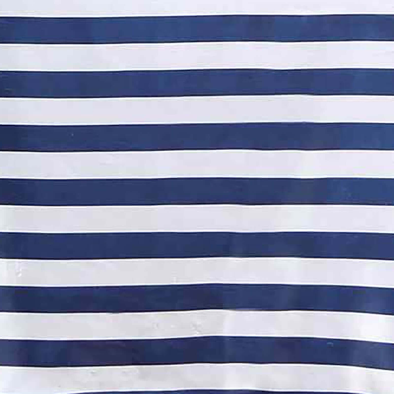 5 Pack Satin 20"x20" Napkins Navy Blue/White - Striped Reusable Dinner Napkins