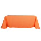 Polyester 72"x120" Rectangle Tablecloth Orange - Durable and Stylish Table Cover