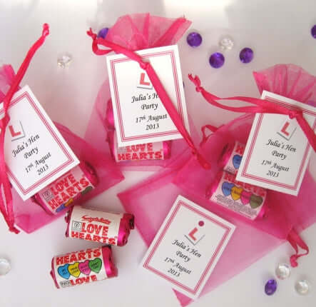 10 Pack 3"x4" Fuchsia Organza Drawstring Wedding Party Favor Gift Bags - Clearance SALE