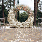 6 Stems Natural Dried Pampas Grass Decor Wheat Tint - Tall Plant Sprays for Boho Chic Vase Displays Backdrops & Event Styling 49"