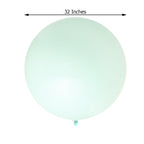2 Pack 32" Large Matte Pastel Seafoam Helium or Air Latex Balloons