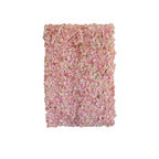 11 Sq ft. Pink Cream UV Protected Hydrangea Flower Wall Mat Backdrop - 4 Artificial Panels
