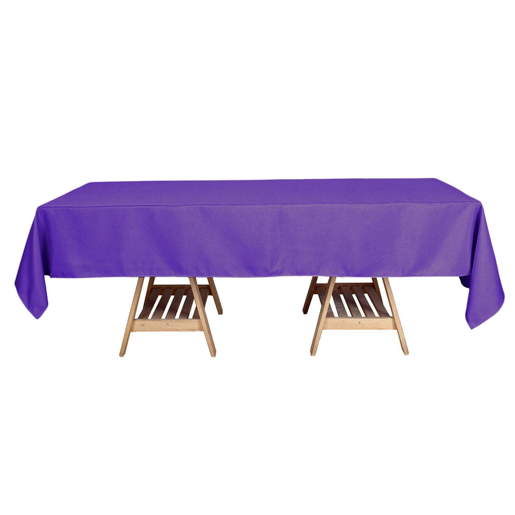 Polyester 60"x102" Rectangle Tablecloth Purple - Durable and Stylish Table Cover