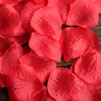 500-Pack Rose Petals Round Design Red Silk Confetti - Decorative Scatters for Tables and Floors