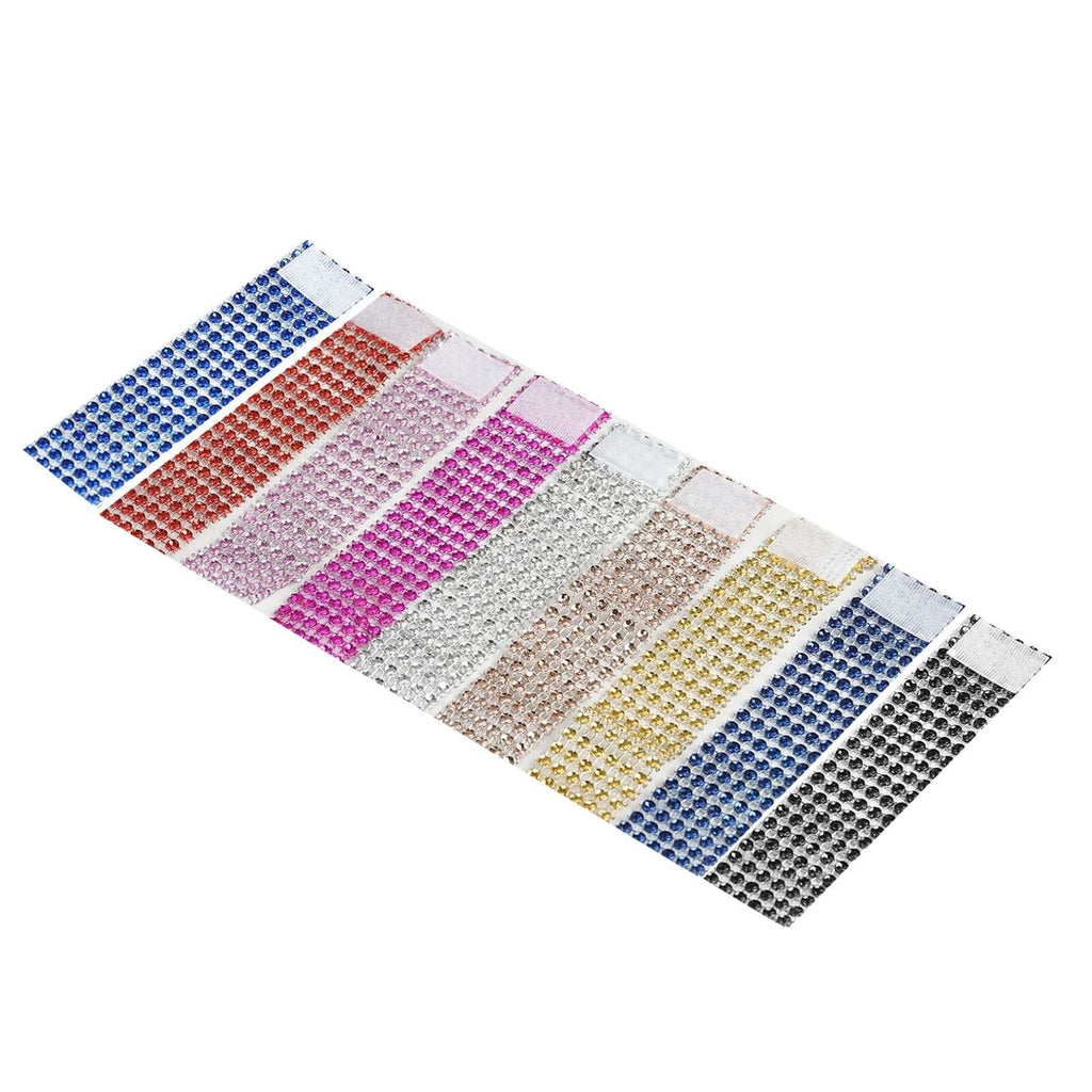 10 Pack Rhinestone Napkin Rings with Velcro Brooch Buckle Black - Stylish Design for Chair Sashes