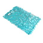 5 Pack Big Payette Sequin 13"x10" Chair Sash Bands Turquoise - Stylish Glittering Decor for Weddings & Gatherings