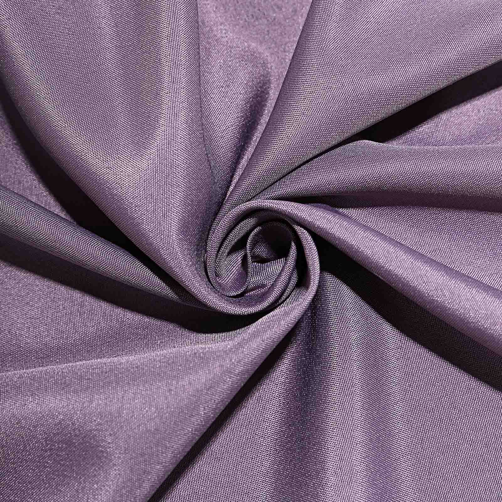 Polyester 132" Round Tablecloth Violet Amethyst - Seamless Chic Table Cover