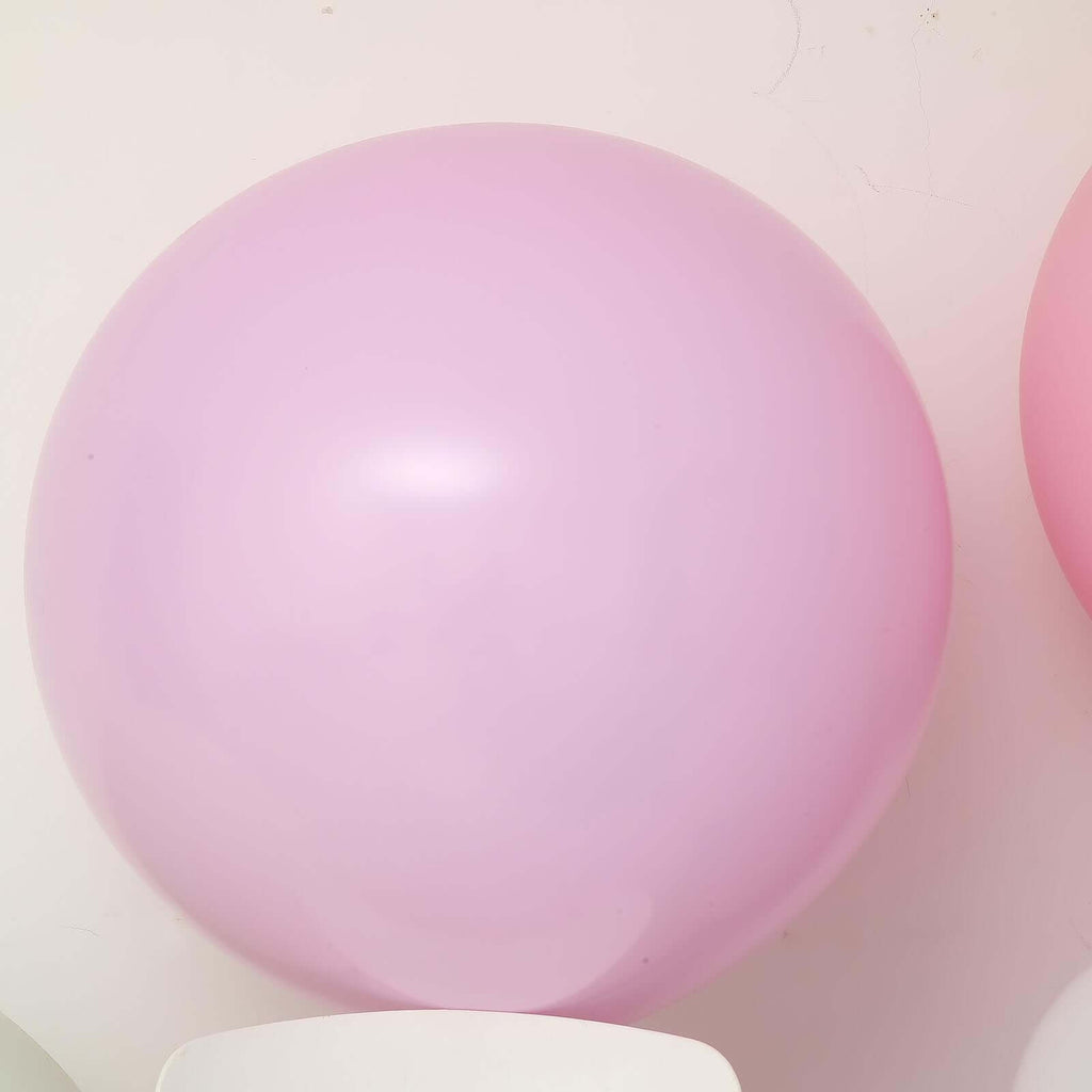 2 Pack 32" Large Matte Pastel Pink Helium Air Premium Latex Balloons
