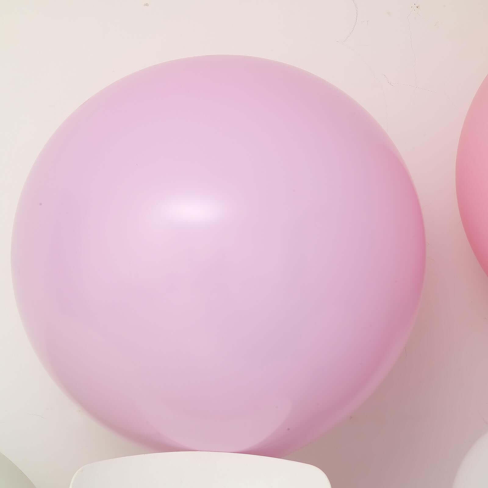 2 Pack 32" Large Matte Pastel Pink Helium Air Premium Latex Balloons