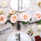 6ft Blush Artificial Silk Rose Hanging Flower Garland Vine