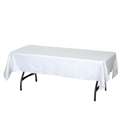 Vinyl Tablecloth Clear Eco - Friendly Rectangle - Sturdy PVC Tablecloth 60"x90" 10 Mil Thick - NestOCart