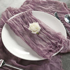 5 Pack Gauze Cheesecloth 24"x19" Napkins Violet Amethyst Reusable Dinner Napkins
