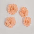 4 Pack 12" Large Blush Real Touch Artificial Foam DIY Craft Roses