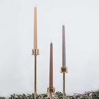 3-Pack LED Decorative Lighting Warm Flickering Mixed Natural - Flameless Taper Candles 11"