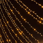Warm White 600 LED Twinkle Fairy Lights with 8 Modes, Plug In Connectable Curtain String Lights - 10ftx20ft - Bell Racket Store