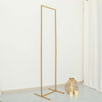 Wedding Arch Slim Gold Metal Rectangular Design Backdrop Stand - Floral Display Frame 6.5ft - Bell Racket Store