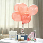 25 Pack 12" Shiny Pearl Rose Gold Latex Helium or Air Balloons