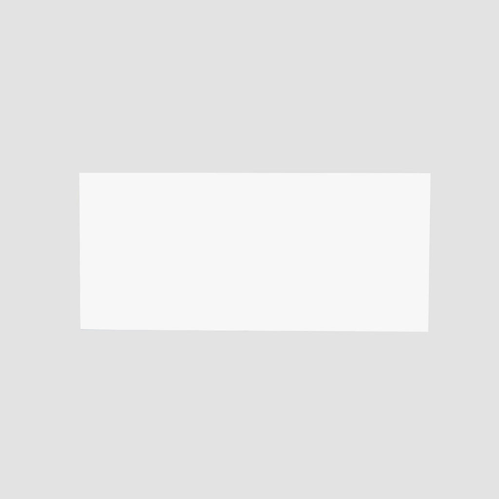 2-Pack Acrylic Plexiglass Sheets Rectangular Side Plates White - Protective Film Coating 32"x11"