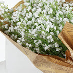 12 Stems 22" White Artificial Silk Babys Breath Gypsophila Flowers