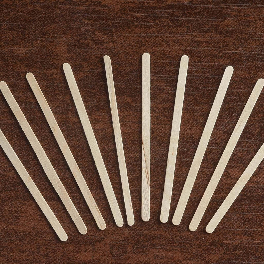 1000-Pack Birchwood Coffee Stirrers - Natural Eco-Friendly Wooden Stir Sticks for Tea & Cocktails 4.5"