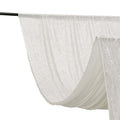 White Crushed Velvet Backdrop Curtain â€“ 5ft x 12ft Event Drape with Rod Pocket, Privacy Panel for Photo Booths & Events - Bell Racket Store