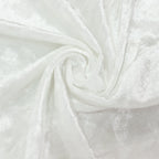 White Crushed Velvet Backdrop Curtain â€“ 5ft x 14ft Event Drape with Rod Pocket, Privacy Panel for Photo Booths & Events - Bell Racket Store