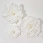 2 Pack 24" Large White Real Touch Artificial Foam DIY Craft Roses