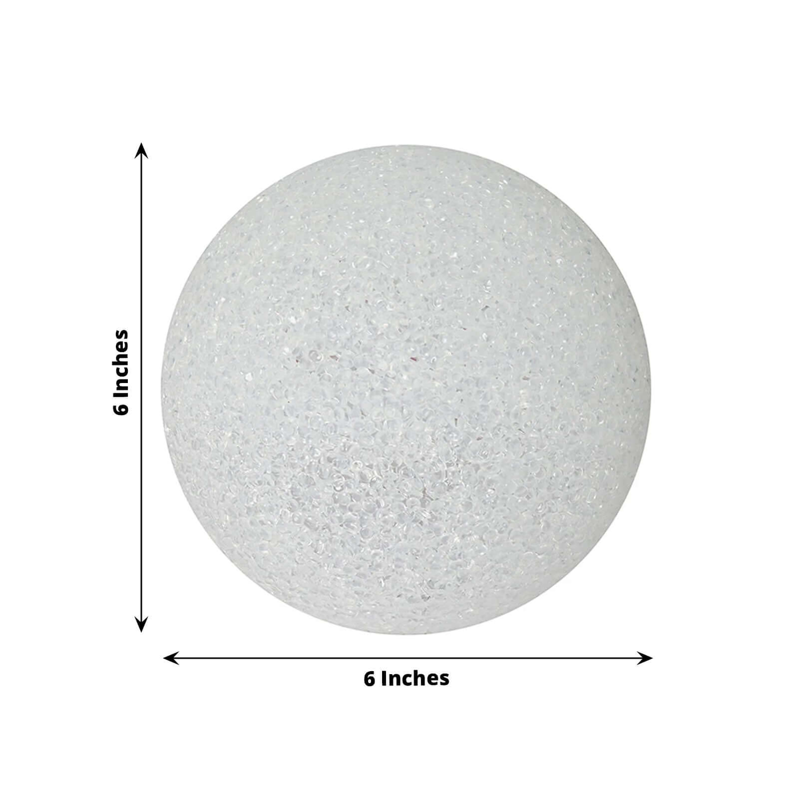 2-Pack LED Light Globes Color Changing - Battery Operated Ball Centerpieces 6"