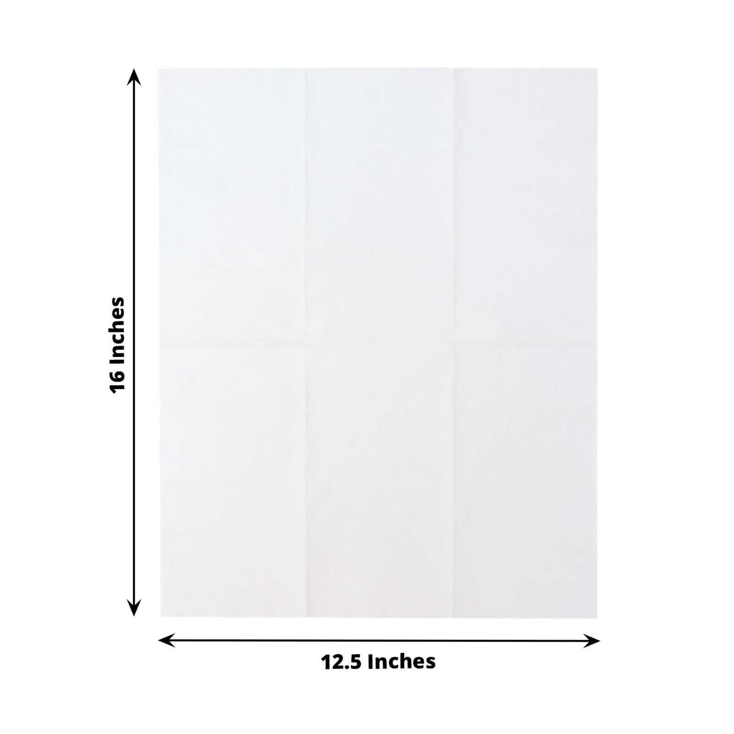50-Pack Paper Napkins White - Soft Disposable 2-Ply Dinner Napkins for Weddings