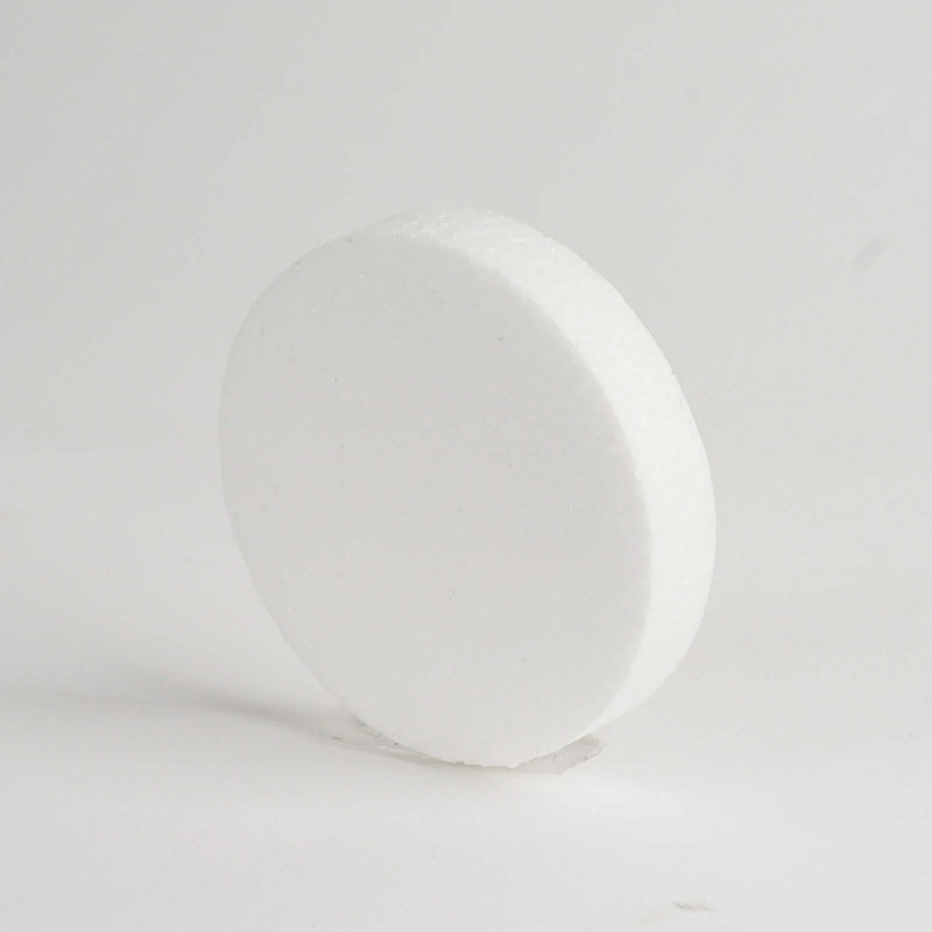 36 Pack 4" White StyroFoam Disc, DIY Polystyrene Foam Craft Supplies
