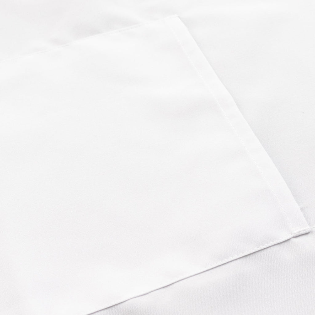 White Premium Polyester Cooking Chef Apron with Adjustable Neck and Long Ties, Waterdrop Resistant 2 Pockets Unisex Kitchen Bib Apron - Bell Racket Store