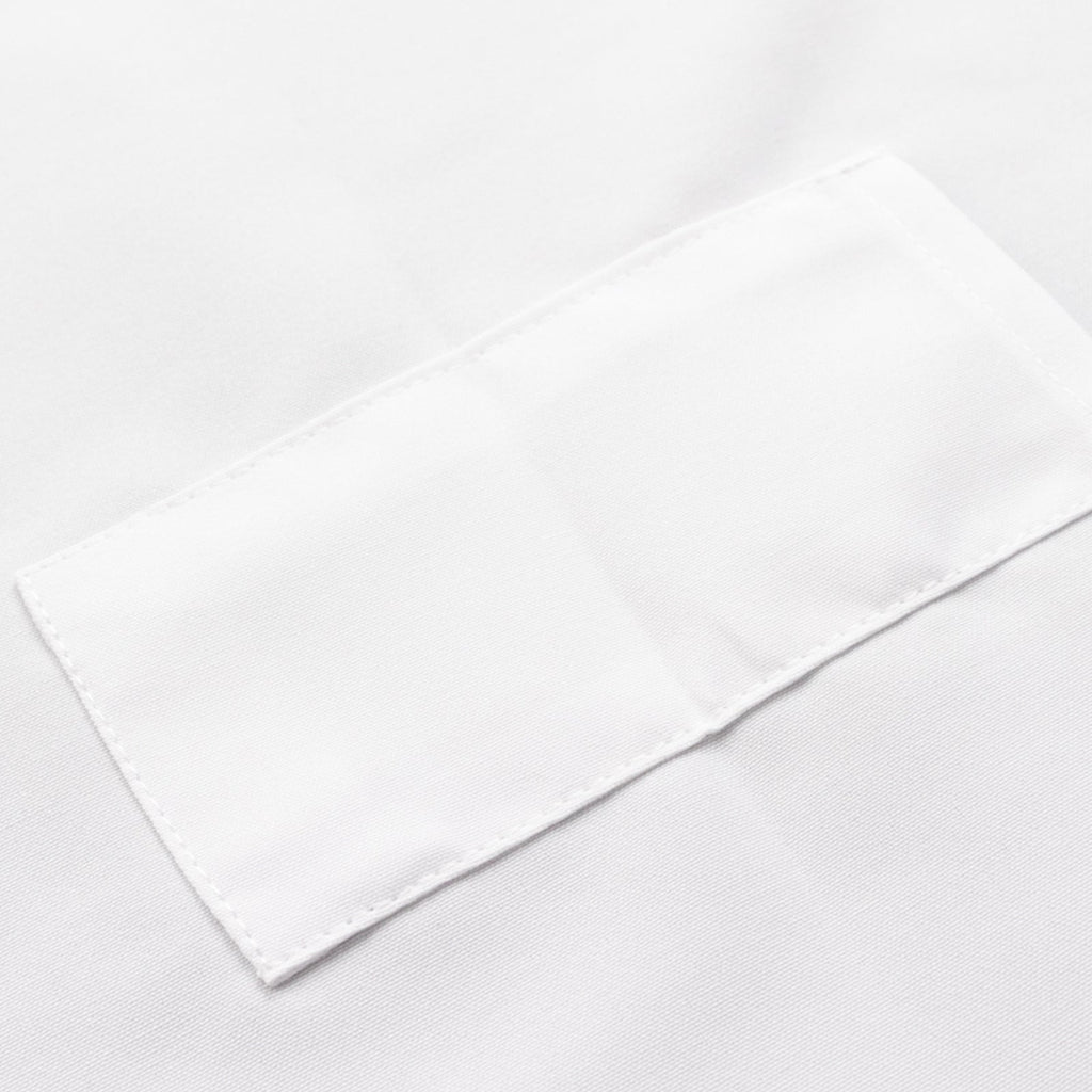 White Premium Polyester Cooking Chef Apron with Adjustable Neck and Long Ties, Waterdrop Resistant 2 Pockets Unisex Kitchen Bib Apron - Bell Racket Store