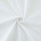 White Scuba Polyester Ceiling Drape Backdrop Curtain Panel, Commercial Grade Fire Retardant Wrinkle Free Draping Fabric With Rod Pockets - 5ftx20ft - Bell Racket Store