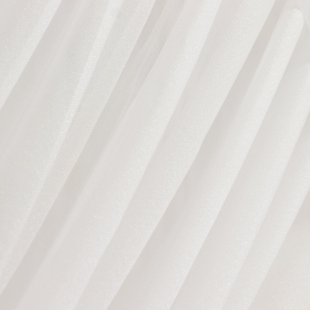 White Sheer Backdrop Drape â€“ 5ftx32ft Wedding Arch & Ceiling Decor Panel, Wrinkle Free with Soft Shimmer - Bell Racket Store