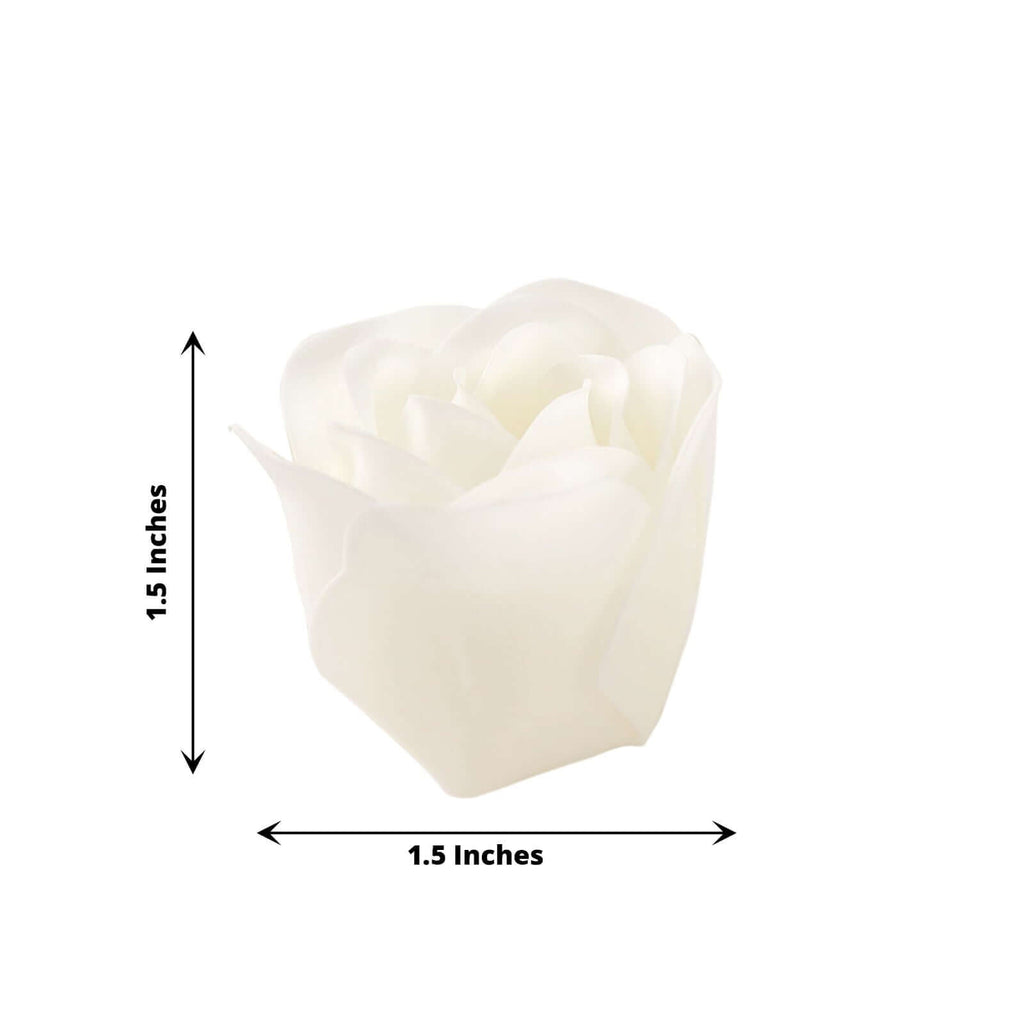 4 Pack 24 Pcs White Scented Rose Soap Heart Shaped Party Favors With Gift Boxes And Ribbon