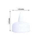 12-Pack Tealight Candles Flameless Design Cool White - Waterproof Floating LED Lighting