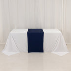 Wide Polyester 24"x72" Table Runner Navy Blue - Durable Trade Show Table Linen - Bell Racket Store