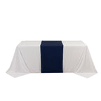 Wide Polyester 24"x72" Table Runner Navy Blue - Durable Trade Show Table Linen - Bell Racket Store