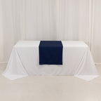 Wide Polyester 24"x72" Table Runner Navy Blue - Durable Trade Show Table Linen - Bell Racket Store