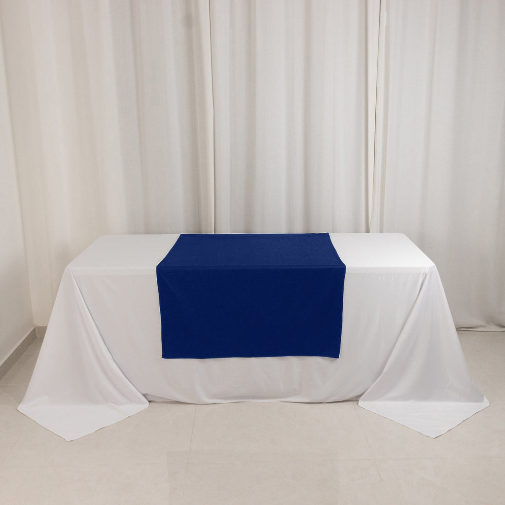 Wide Polyester 36"x72" Table Runner Royal Blue - Durable Trade Show Table Linen - Bell Racket Store