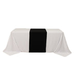 Wide Premium Polyester 24"x72" Table Runner Black - Sublimation Printable Banner - Bell Racket Store