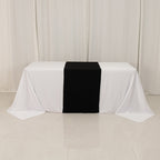 Wide Premium Polyester 24"x72" Table Runner Black - Sublimation Printable Banner - Bell Racket Store