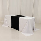 Wide Premium Polyester 24"x72" Table Runner Black - Sublimation Printable Banner - Bell Racket Store