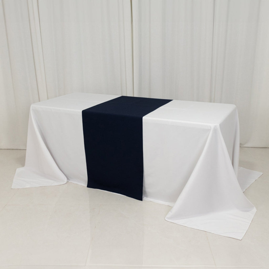 Wide Premium Polyester 24"x72" Table Runner Navy Blue - Sublimation Printable Banner - Bell Racket Store