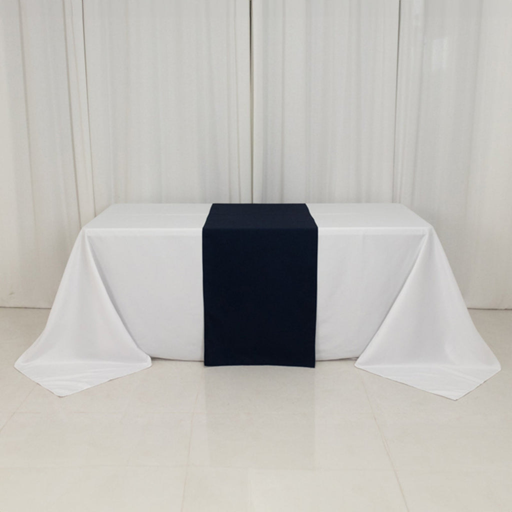 Wide Premium Polyester 24"x72" Table Runner Navy Blue - Sublimation Printable Banner - Bell Racket Store