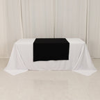 Wide Premium Polyester 36"x72" Table Runner Black - Sublimation Printable Banner - Bell Racket Store